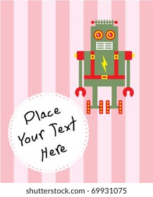 cute robot card