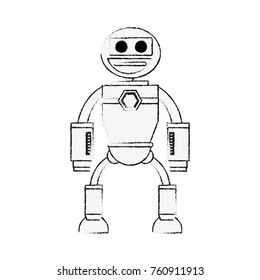 Cute robot cartoon