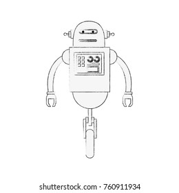 Cute robot cartoon