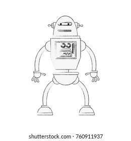 Cute robot cartoon