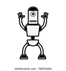 Cute robot cartoon