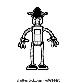 Cute robot cartoon