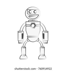 Cute robot cartoon