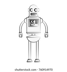 Cute robot cartoon