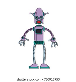 Cute robot cartoon