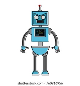 Cute robot cartoon