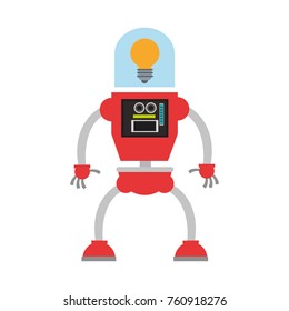 Cute robot cartoon