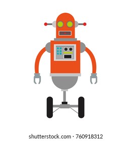 Cute robot cartoon