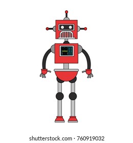 Cute robot cartoon
