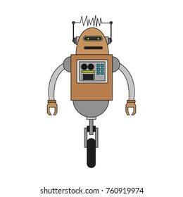 Cute robot cartoon