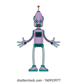 Cute robot cartoon