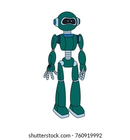 Cute robot cartoon