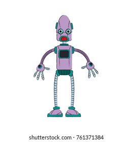 Cute robot cartoon