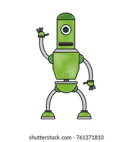 Cute robot cartoon