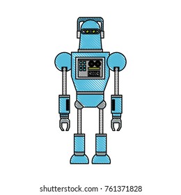 Cute robot cartoon