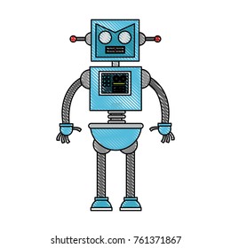 Cute robot cartoon