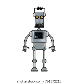 Cute robot cartoon