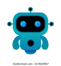 lindo robot colorido mascota de diseño vectorial