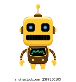 cute robot colorful vector design mascot