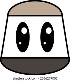 Cute Robot Head of the Future.