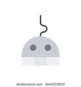 Ícone bonito da cabeça do robô. Símbolo de rosto de robô amigável, ótimo para projetos de IA, automação ou chatbot.
