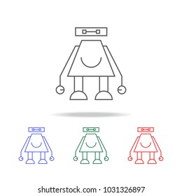 cute robot icon. Elements in multi colored icons for mobile concept and web apps. Icons for website design and development, app development on white background