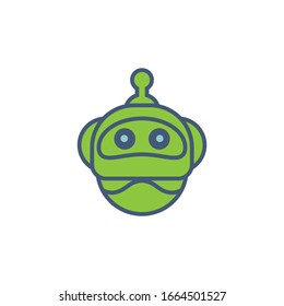 Cute robot icon vector illustration design