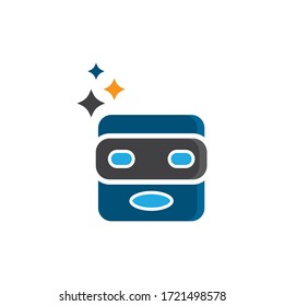 Cute robot icon vector illustration design