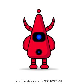 Cute robot mascot design kawaii