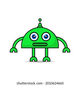 Cute robot mascot design kawaii