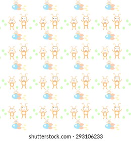 cute robot pattern design for kids