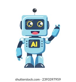 Robot lindo dice Hola Hola