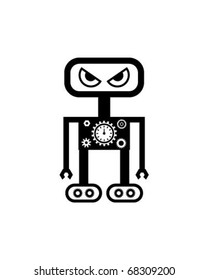 cute robot symbol