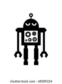 cute robot symbol