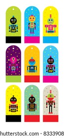 cute robot tag
