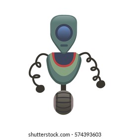 Cute Robot vectoor illustration in cartoon style
