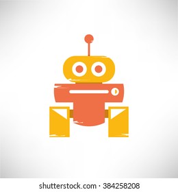 cute robot vector