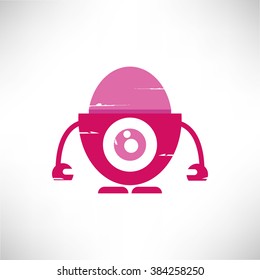 cute robot vector