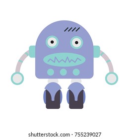 cute robot vector
