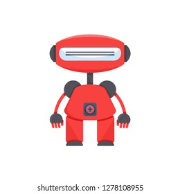 cute robot, vector cartoon character