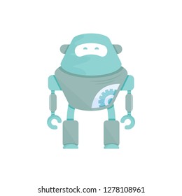 cute robot, vector cartoon character