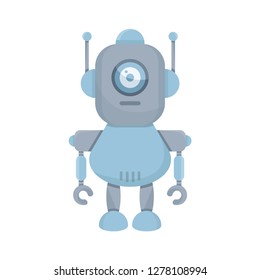 cute robot, vector cartoon character