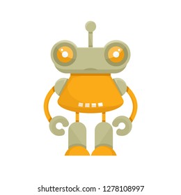 cute robot, vector cartoon character