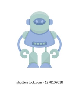 cute robot, vector cartoon character