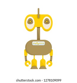 cute robot, vector cartoon character