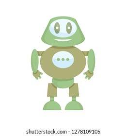 cute robot, vector cartoon character