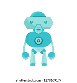 cute robot, vector cartoon character