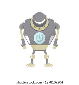 cute robot, vector cartoon character