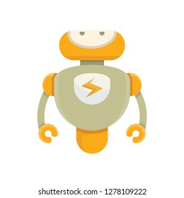 cute robot, vector cartoon character