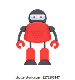 cute robot, vector cartoon character